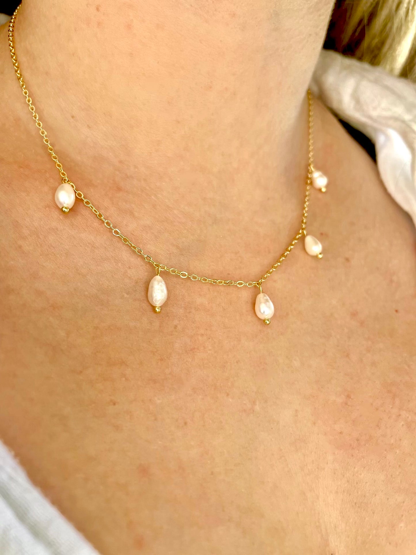 Fenella Pearl Drop Necklace